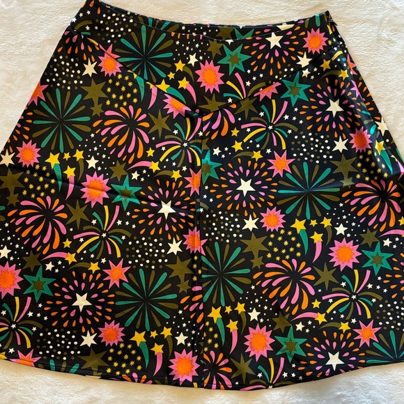 Boden Satin Bias-Cut A-Line Mini Skirt--Sz 6 - Picture 8 of 13